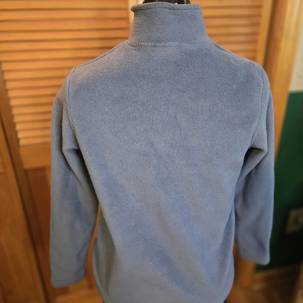Pappagallo Blue Fleece  with Full-Length Zipper Womens Jacket - Picture 3 of 5